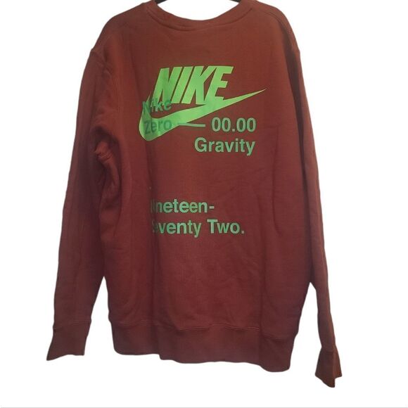 Nike Sportswear Zero Gravity French Terry Crew Cedar Men's Size XLDD6059-646 AF1 - Picture 1 of 3